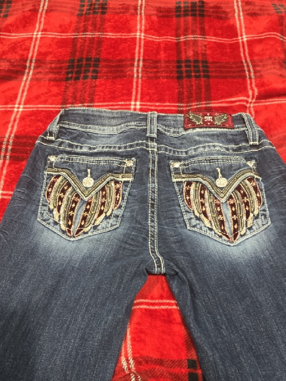 Miss Me Bootcut Jeans with Contrast Stitching - Picture 4 of 7